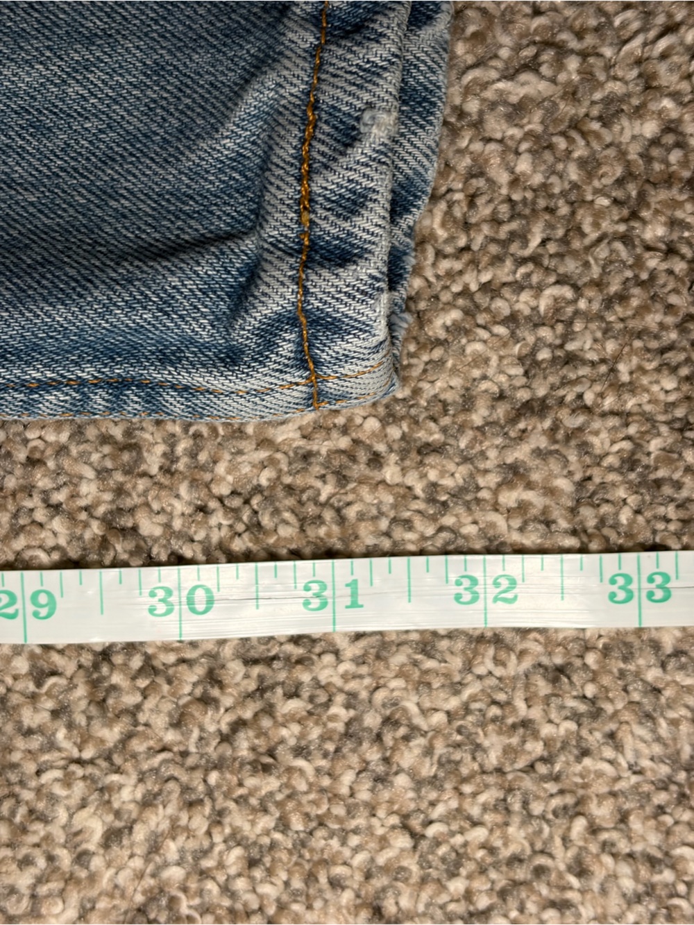 Vintage 1996 Levi’s 521 Tapered Fit Leg Size 18 Long Light Wash Made in USA VTG - Picture 15 of 16